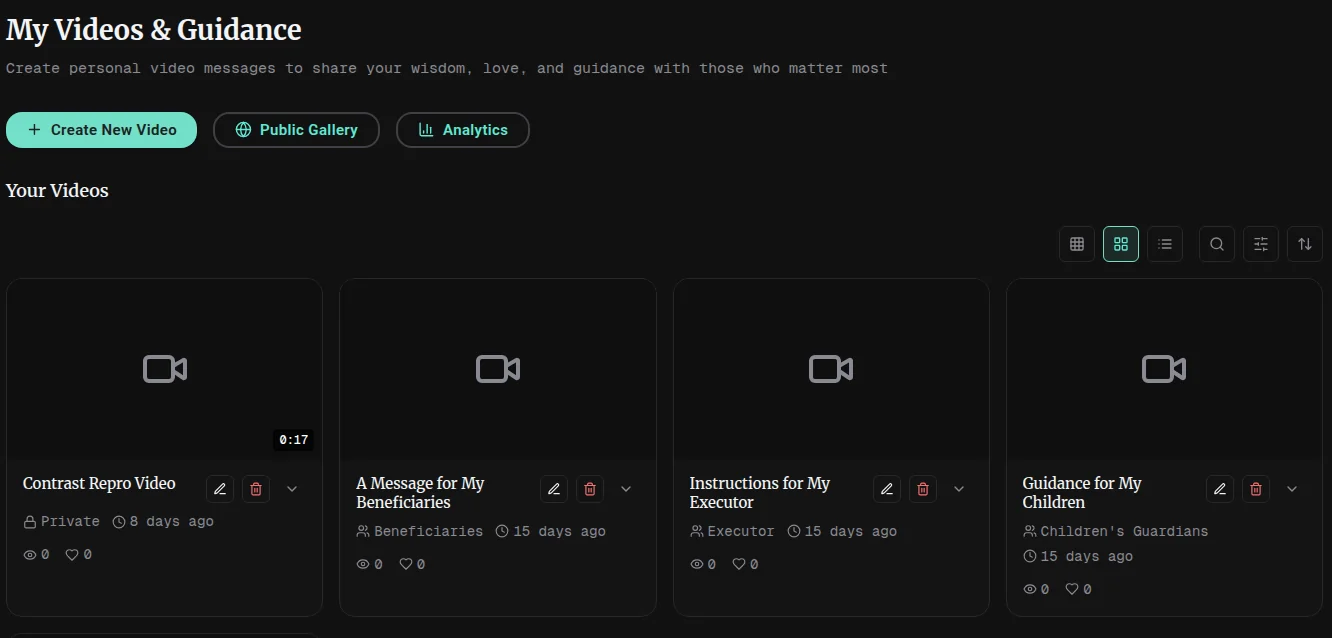 Video messages overview