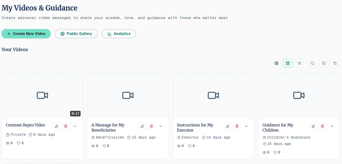 Video messages overview