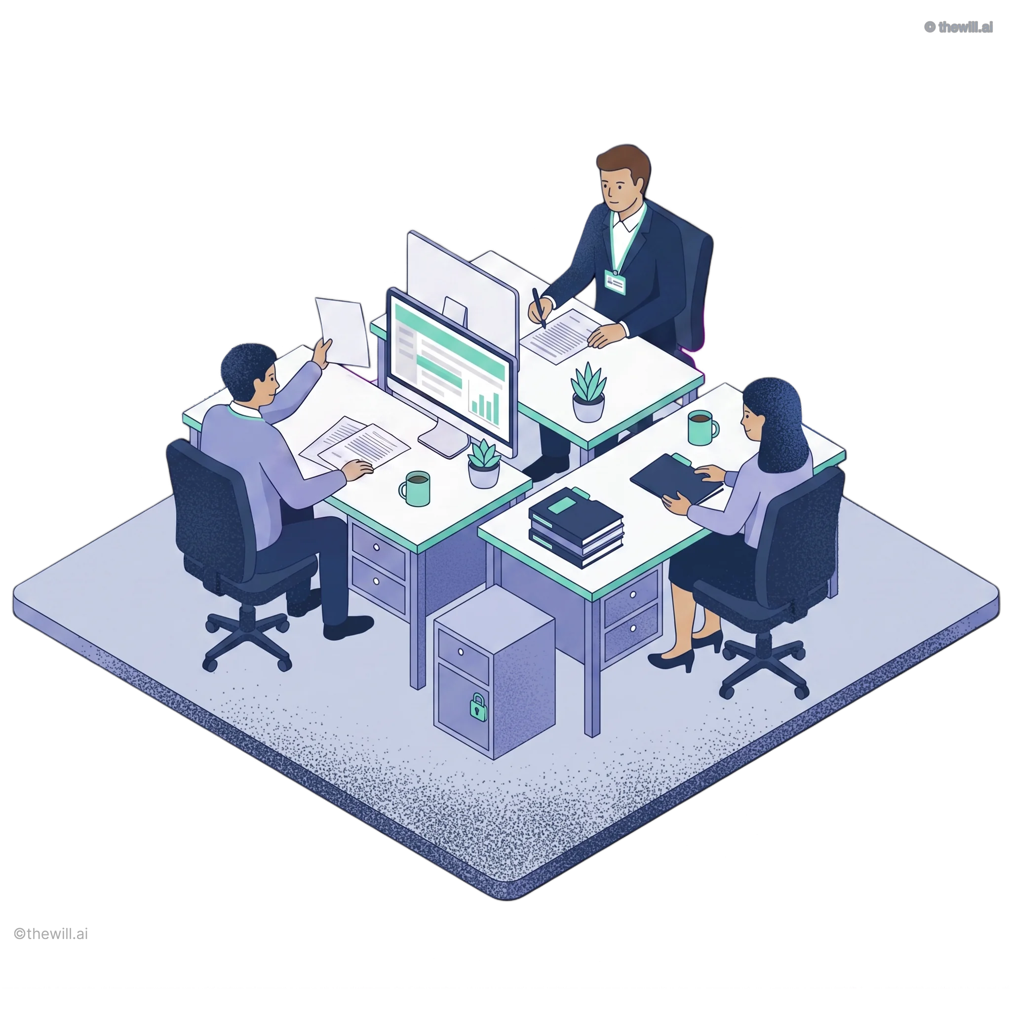 Legal professionals directory illustration